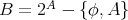  AB = 2 - {ϕ,A } 