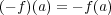 (- f)(a) = - f(a) 